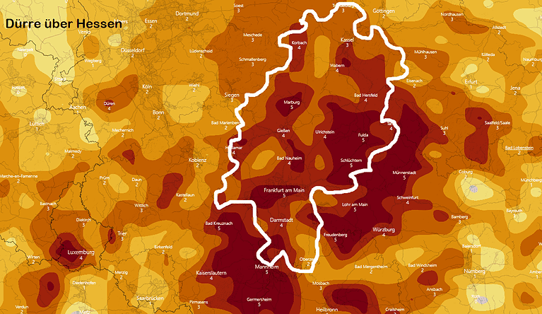 Droht eine extreme Hitzewelle und Dürre über Hessen?