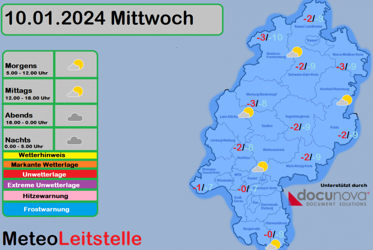 Arktische Kaltluft hört sich schon sehr spektakulär an, entspricht jedoch der Wahrheit. Denn genau diese Kaltluft bekommen wird derzeit in ganz Hessen zu spüren. In der vergangenen Nacht sank das Thermometer in einigen Regionen bis auf –14 Grad ab. In diesem Bericht wird Ihnen erläutert, auf welche Wetterbedingungen Sie heute in den hessischen Regionen gefasst sein sollten.