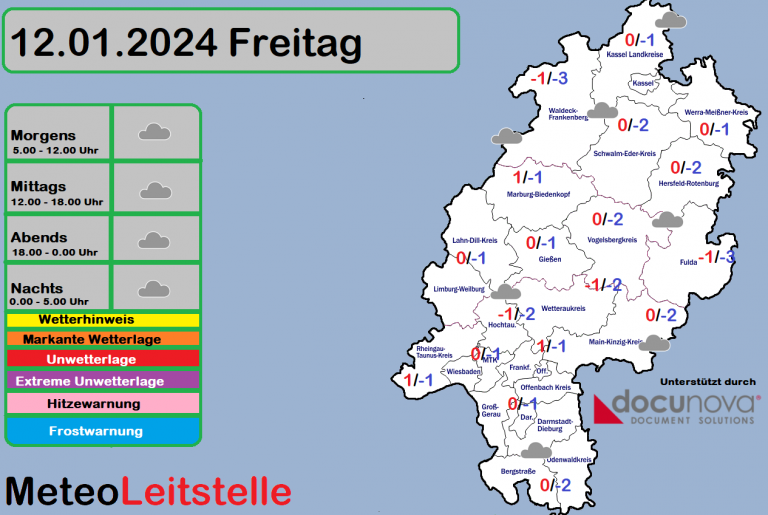 Die Wetterlage in Hessen stellt sich ab dem Wochenende um. Das sonnige und vor allem trockene Wetter verabschiedet sich. Heute muss verbreitet mit Glätte durch Schneegeriesel und Sprühregen gerechnet werden. Es droht Glatteisgefahr.