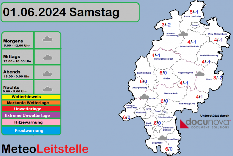 Aktuell steht Hessen unter dem Einfluss von Tief Brigitta, welches in Norddeutschland für anhaltende Schneefälle sorgt. Hier bei uns in Hessen bleibt es jedoch oftmals trocken, aber bewölkt. Ab Sonntag setzt sich das Hoch Hannelore über Großbritannien durch, dabei wird es zunehmend freundlicher, aber sehr kalt. In den Nächten ist verbreitet, mit strengem Frost in Hessen zu rechnen.
