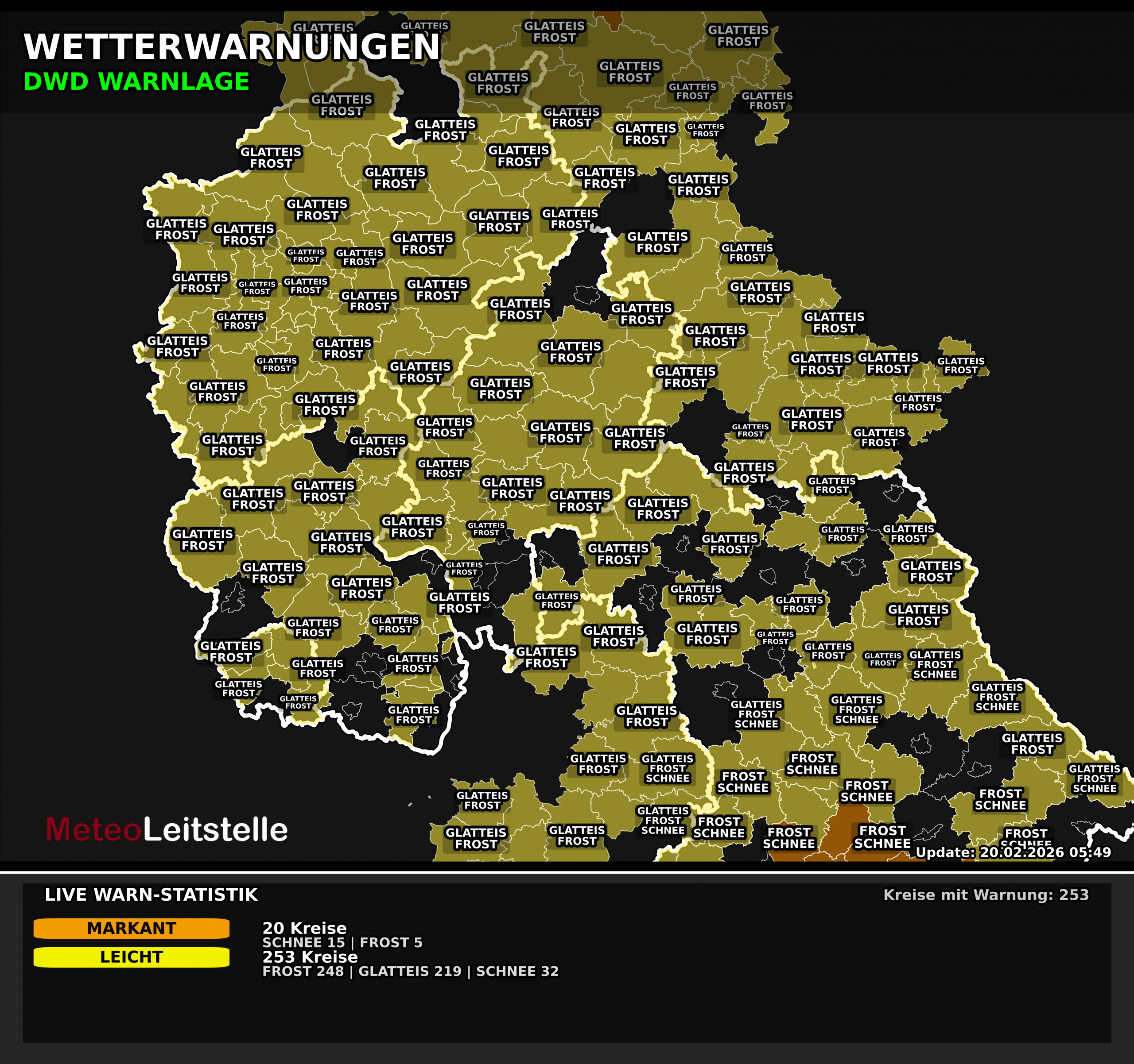 Amtliche Warnkarte (Hessen)