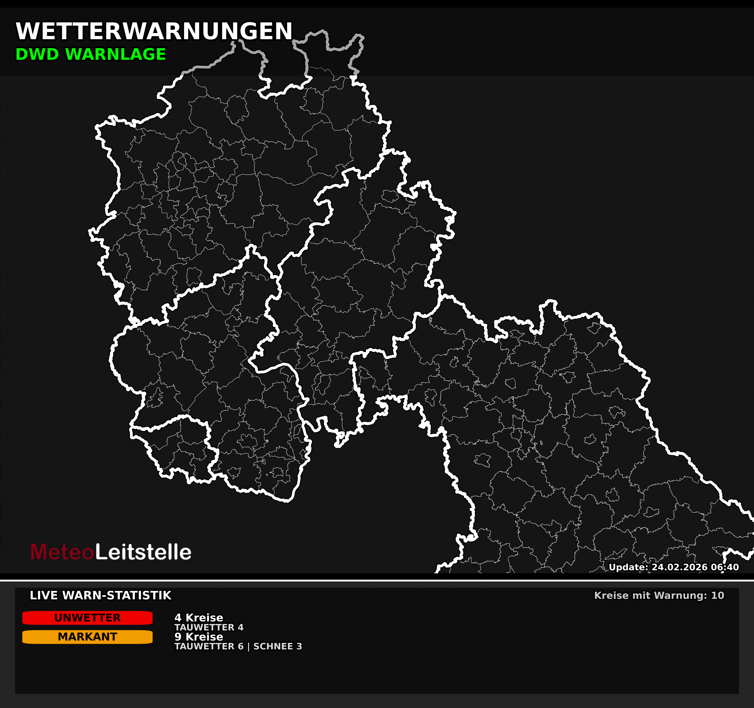 Amtliche Warnkarte (Hessen)